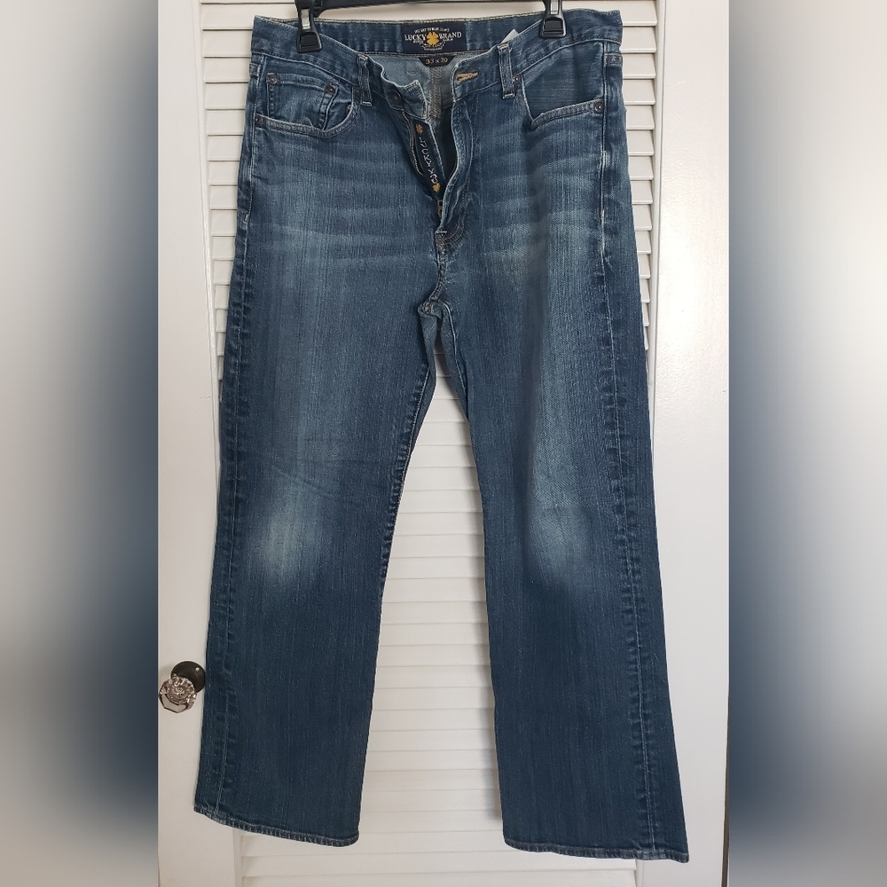 Lucky Brand Men's Relaxed Blue Jeans 181 33x30